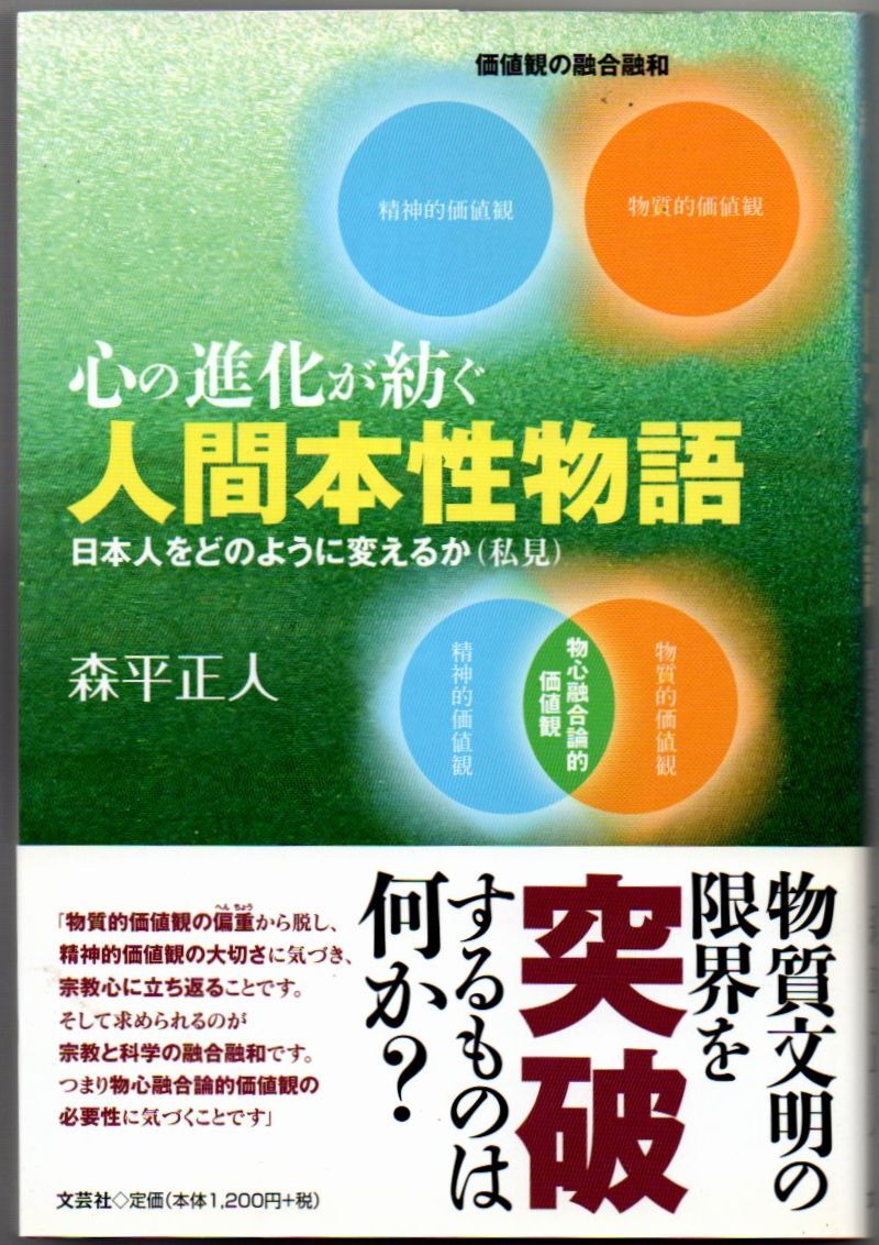 108* 心の進化が紡ぐ人間本性物語 日本人をどのように変えるか(私見) 森平正人 文芸社拍卖
