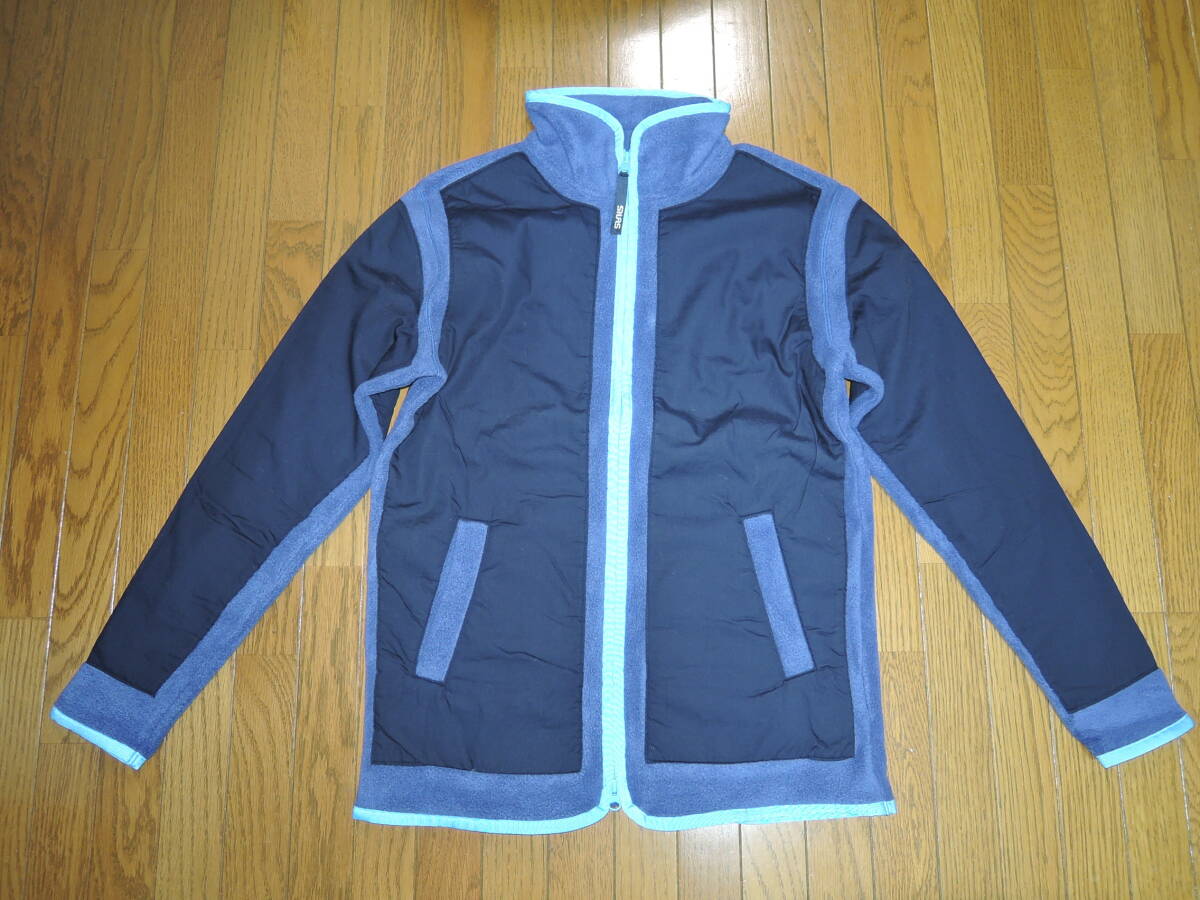 新品 SILAS サイラス 切替 フリース ジップ ジャケット M 紺系拍卖