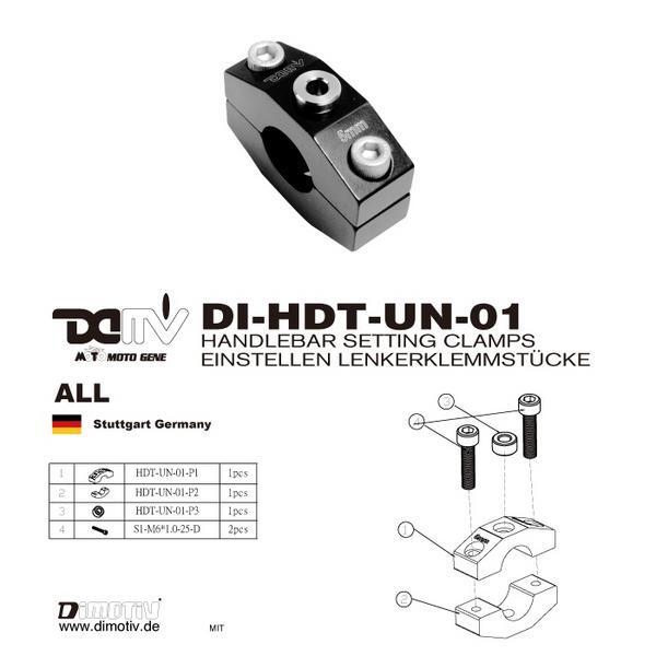 DIMOTIV di-hdt-un-01 ハンドルバー穴加工ガイド 汎用拍卖