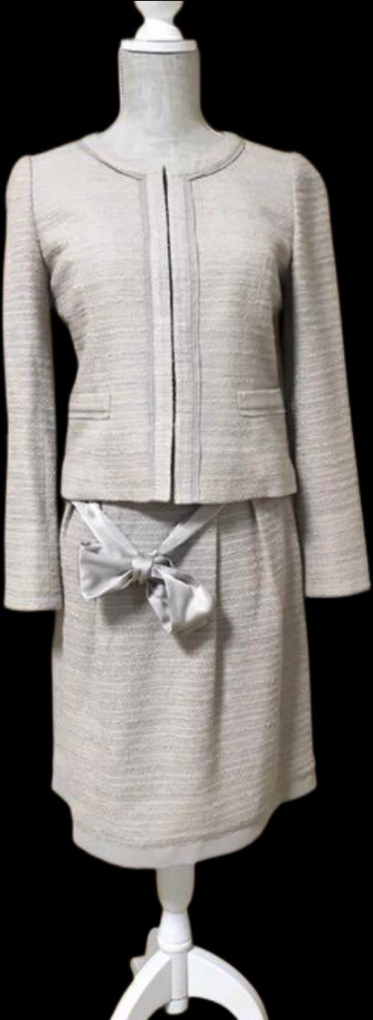 ナチュラルビューティー サイズ36 スーツ セットアップ フォーマル 薄ピンク ジャケット スカート拍卖