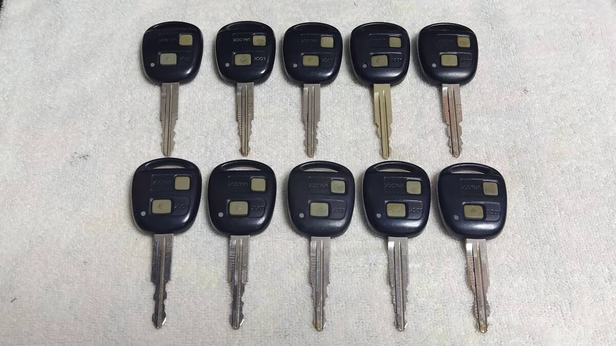 通電OK A刻印 ダイハツ純正 キーレス リモコン L550S L650S L235S L245S M300S ムーヴラテ エッセ ミラジーノ ブーン パッソ 2ボタン 10個拍卖