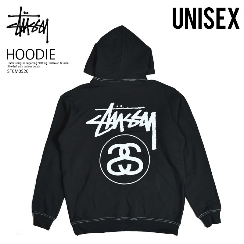 ■新品■STUSSY ステューシー■パーカー SS LINK HOOD SSリンク フード■MENS(L)■ブラック フーディ プルオーバー トップス■ST0M0520拍卖