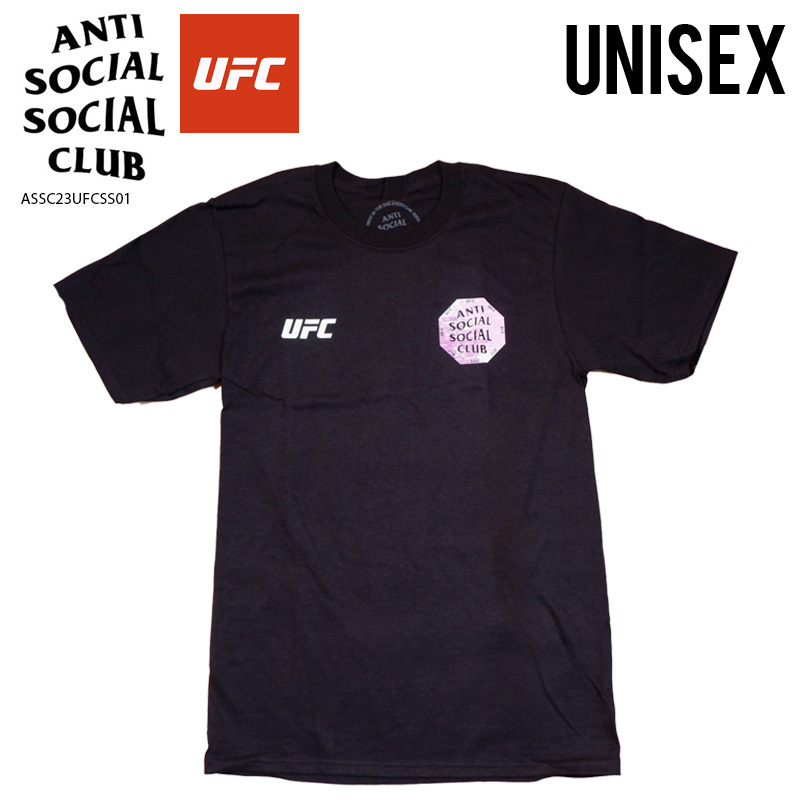 ■新品■ASSCxUFC/アンチ ソーシャル ソーシャル クラブ■ASSC X UFC CONNED TEE コンド Tシャツ■MENS(M)■ブラック■ASSC23UFCSS01拍卖