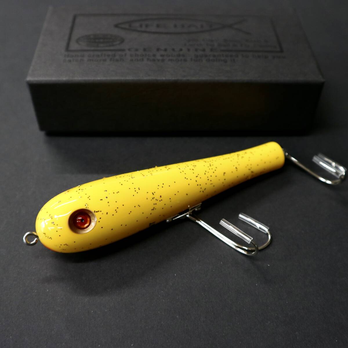 【スライドペンシル110 white with glitter イエロー】LIFEBAIT ライフベイト トップウォーター拍卖