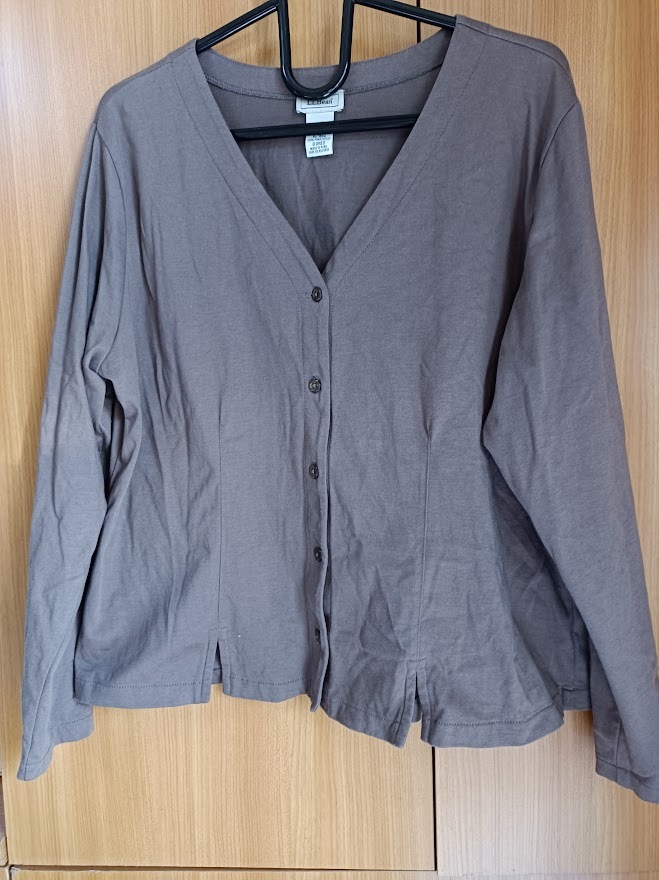 L.L.Beanレデイース カーデイガン XL ピマコットン100% 古着拍卖