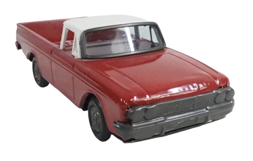 昭和ビンテージ 戦後輸出用玩具 当時物 日本製 シボレー フリクション ブリキ製ピックアップトラック 1960年代 HYF611拍卖