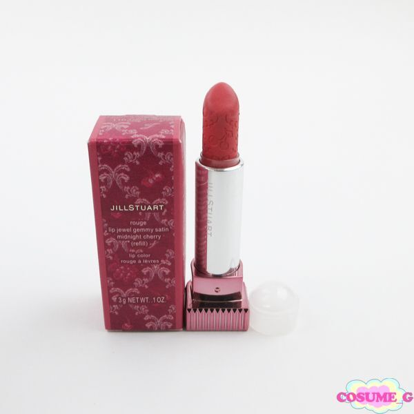 ジルスチュアート ルージュ リップジュエル ジェミーサテン ミッドナイトチェリー #110 cherry sparkle レフィル 残量多 V898拍卖