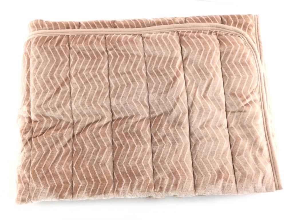 吸湿発熱フランネル敷きパッド ウォームコア 蓄熱保温わた入り モイストプレミアム シングル 幅100x205cm ピンクベージュ拍卖