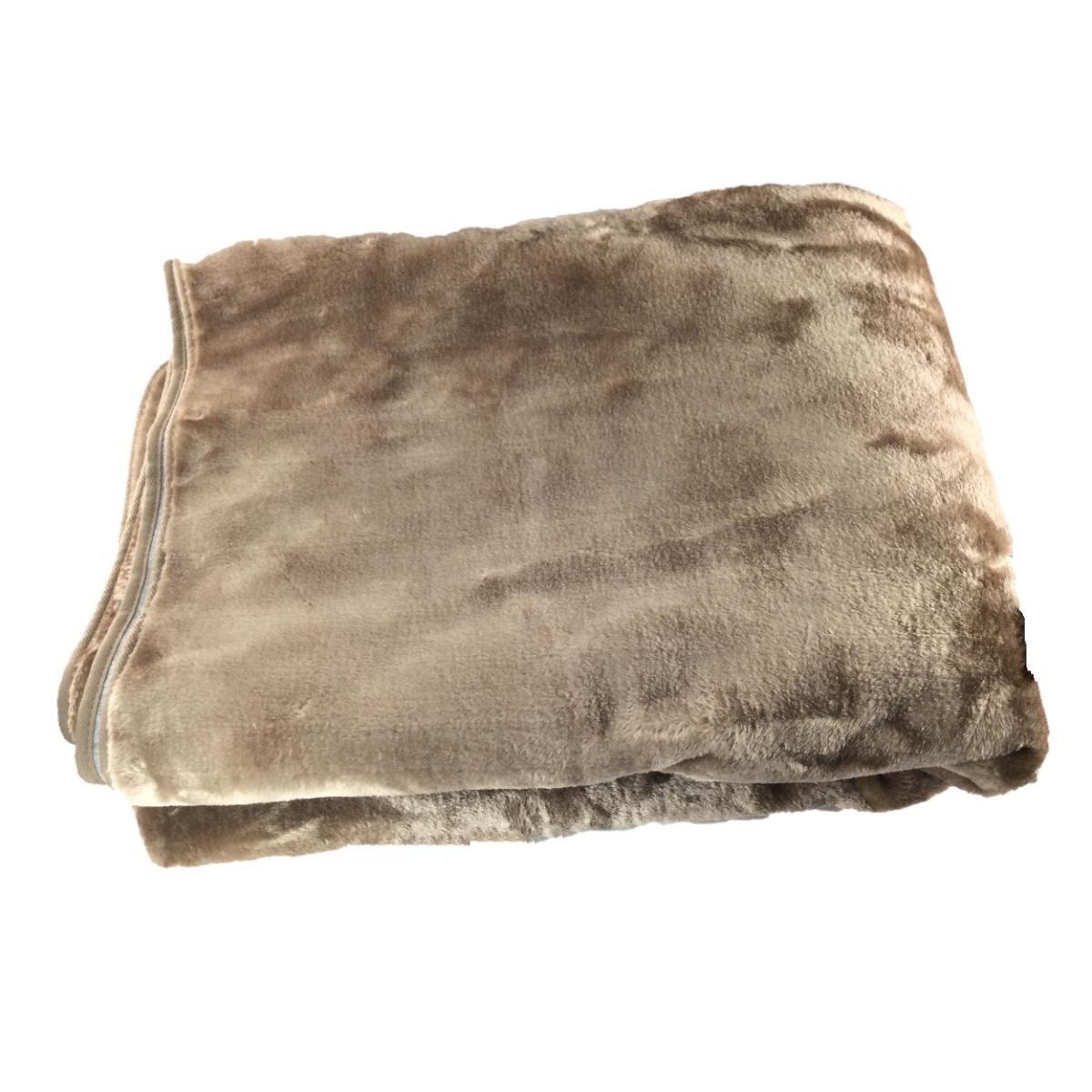 ラグ 洗える ふわふわ ミンク調 ホットカーペット 床暖房対応 3.7畳 300x200cm ベージュ 冬拍卖