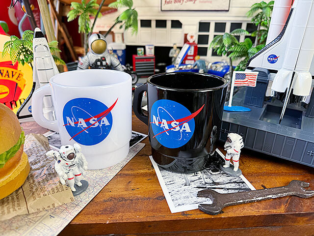 NASA オフィシャル スタッキングマグ 330ml (2色セット) プラスチック製マグカップ ■ アメリカン雑貨 アメリカ雑貨拍卖