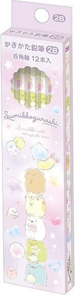 【即決】★すみっコぐらし かきかた鉛筆★サンエックス えんぴつ 6角軸 12本入り 1ダース 2B 小学生 新入学 新学期 キャラクター PH21601拍卖