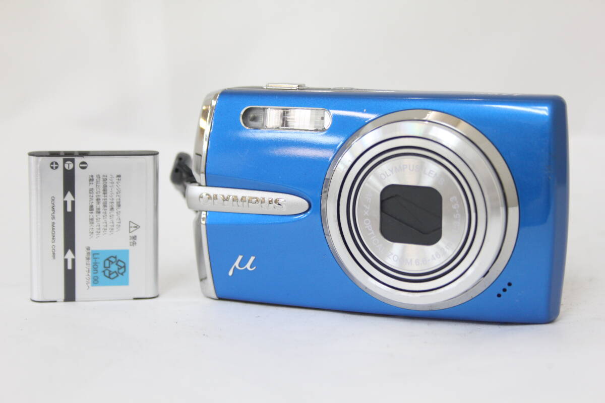 【美品 返品保証】 オリンパス Olympus μ 1020 ブルー 7x バッテリー付き コンパクトデジタルカメラ v9476拍卖