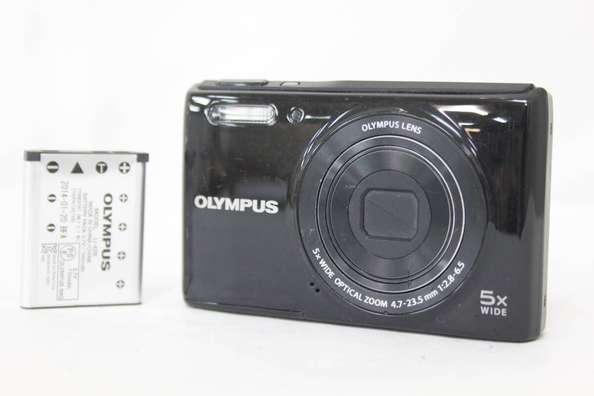 【返品保証】 オリンパス Olympus VG-180 ブラック 5x Wide バッテリー付き コンパクトデジタルカメラ v9485拍卖