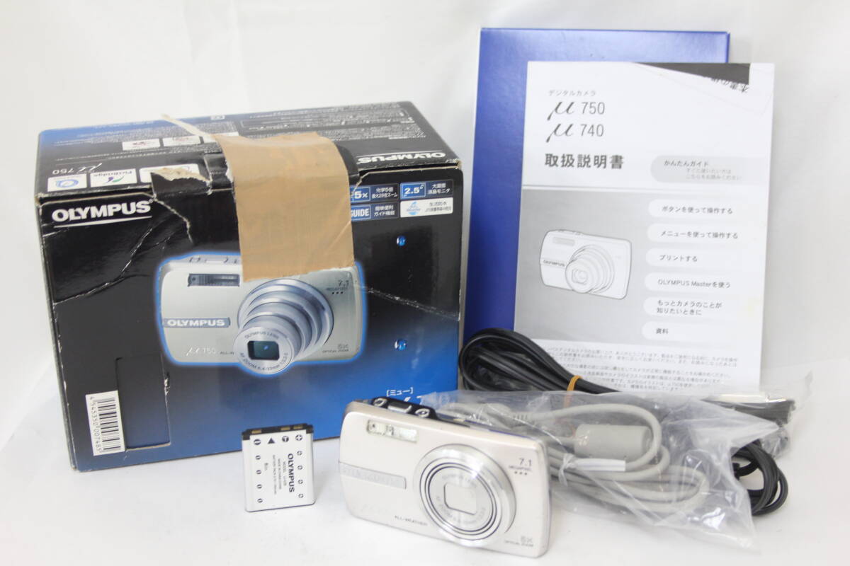 【返品保証】 【元箱付き】オリンパス Olympus μ 750 5x バッテリー付き コンパクトデジタルカメラ v9506拍卖