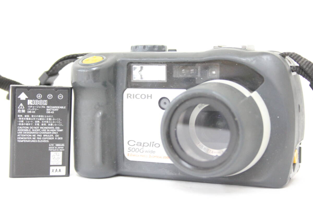 【返品保証】 リコー Ricoh Caplio 500G Wide 3x バッテリー付き コンパクトデジタルカメラ M275拍卖