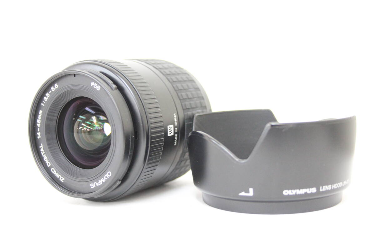 【返品保証】 オリンパス Olympus Zuiko Digital 14-45mm F3.5-5.6 フード付き レンズ M438拍卖