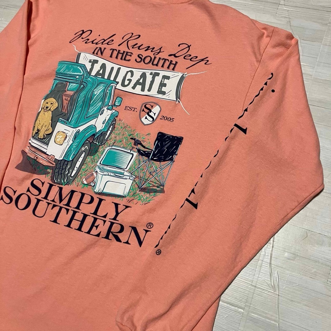 長袖プリントTシャツ Lサイズ メンズ レディース拍卖