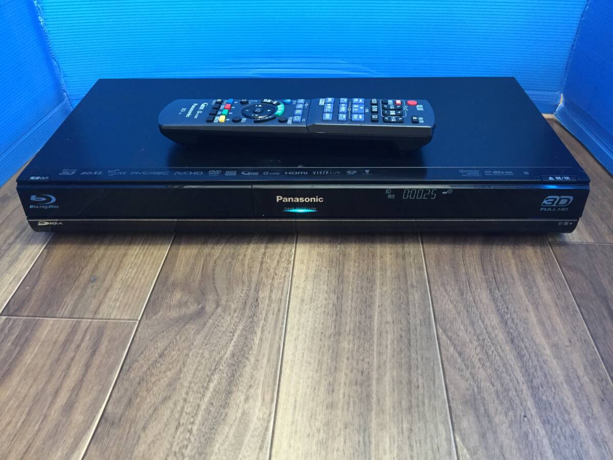 Panasonic ブルーレイディスクレコーダー DMR-BWT1100 純正リモコン付き 中古品5085拍卖