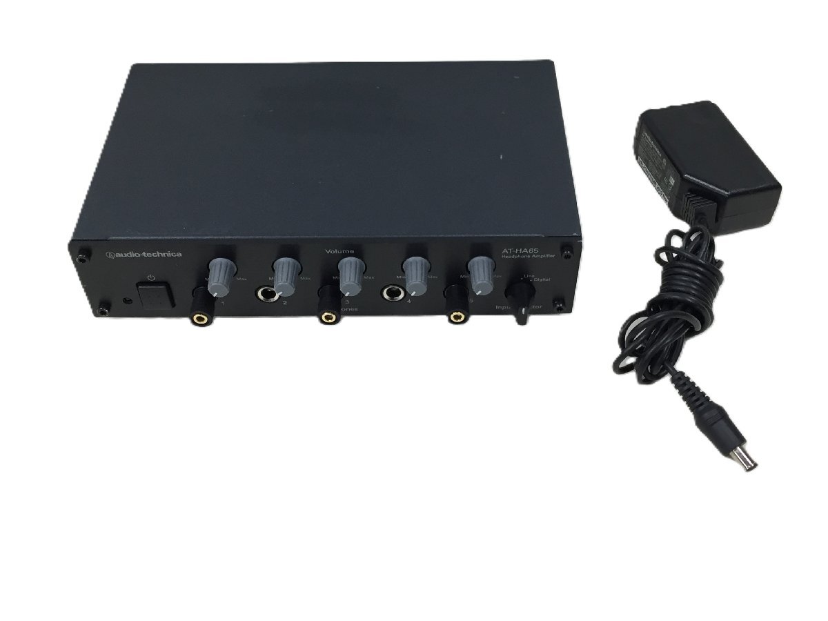 マイクアンプ audio-technica AT-HA65ヘッドホンアンプ 通電のみ確認 中古品(管:2C2-M))拍卖