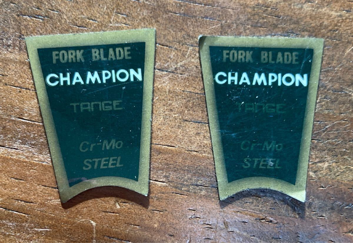 TANGE CHAMPION フォーク用デカール タンゲ チャンピオン クロモリ拍卖