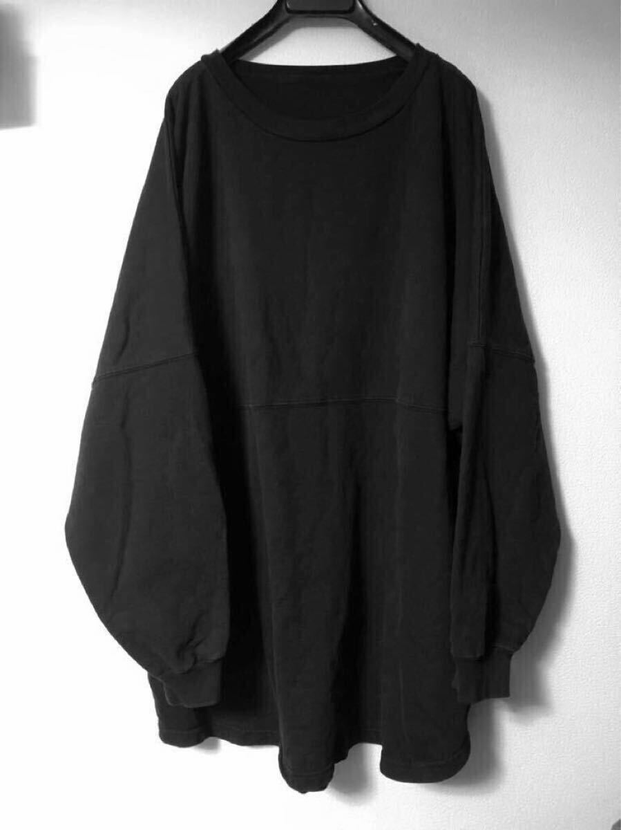 Los Angeles Apparel USA製 フレンチテリー オーバーサイズ プルオーバー JOURNAL STANDARD relume 別注 スウェット ポケット 黒 パーカー拍卖