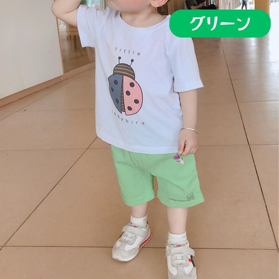 アウトドア コットン ハーフパンツ 半ズボン ゆったり キッズ服 ベビー服 ボーイズ 男の子 韓国子供服 (80, グリーン)拍卖