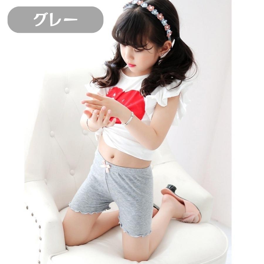 グレー 110cm 薄手 2分丈 3分丈 レギンス 女の子 ボトムス レギパン パンツ スパッツ ペチコート ペチパンツ インナーパンツ 韓国子供服拍卖
