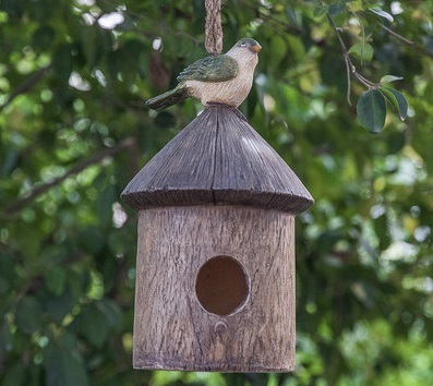 新入荷 巣箱 バードハウス 鳥巣 野鳥観察 設置 小鳥 鳥かご 庭 かわいい 置き物拍卖
