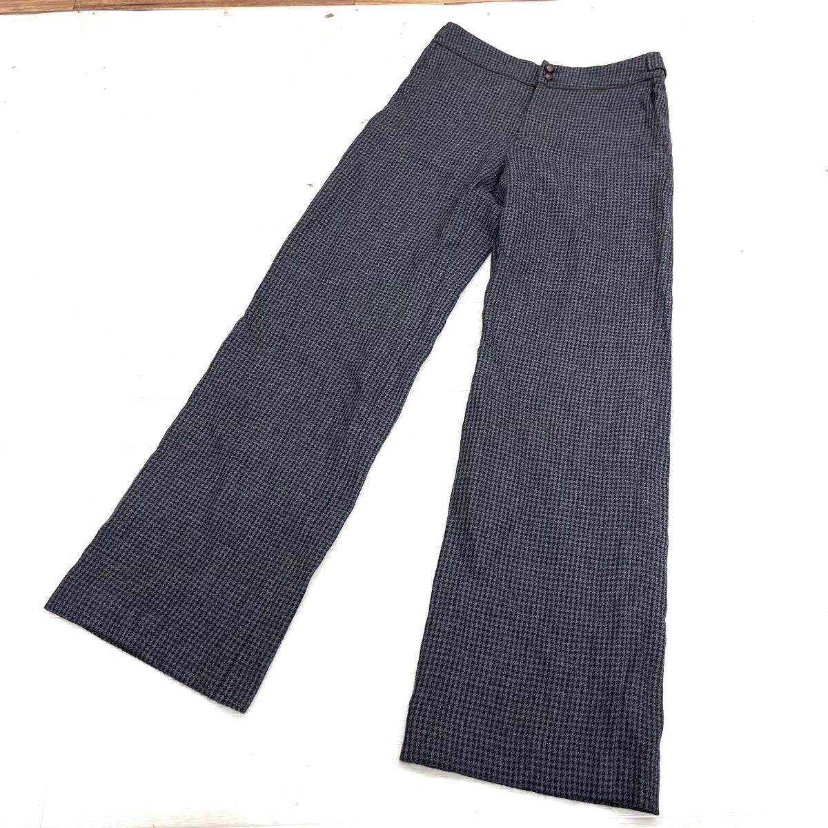 1626◎ BEAUTY&YOUTH UNITED ARROWS ユナイテッドアローズ ウール パンツ ボトムス ズボン スラックス グレー ブラック レディースS拍卖