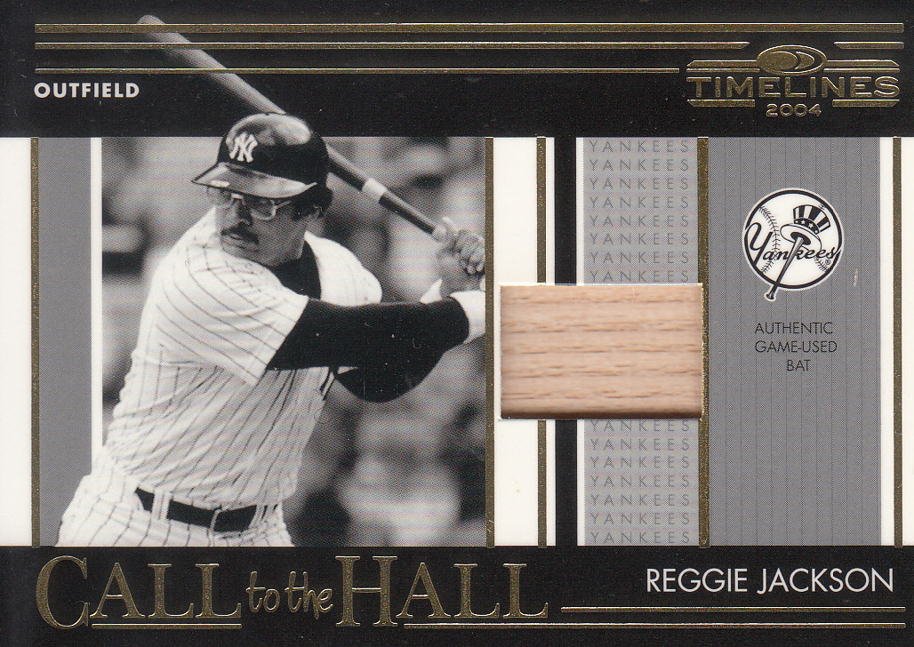 2004 DONRUSS 'REGGIE JACKSON' CALL to the HALL GAME-USED BAT カード拍卖