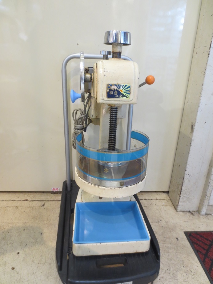 ★☆★中部工機★初雪★業務用★ブロック アイススライサー★かき氷機★レトロ★No.201★動作品★☆★拍卖