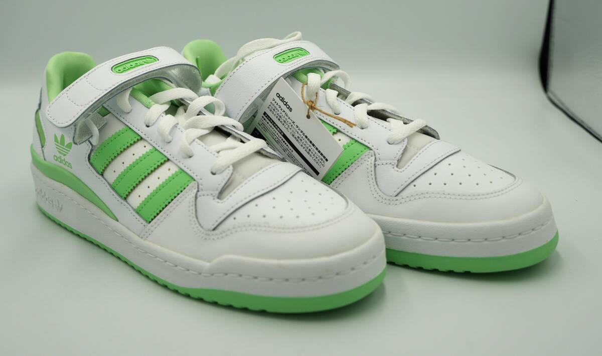 新品)27.5センチ adidas アディダス FORUM LOW GX5072 フォーラム ロー WHITE MINT ホワイト ミント レザー 本革 ウィメンズ 拍卖