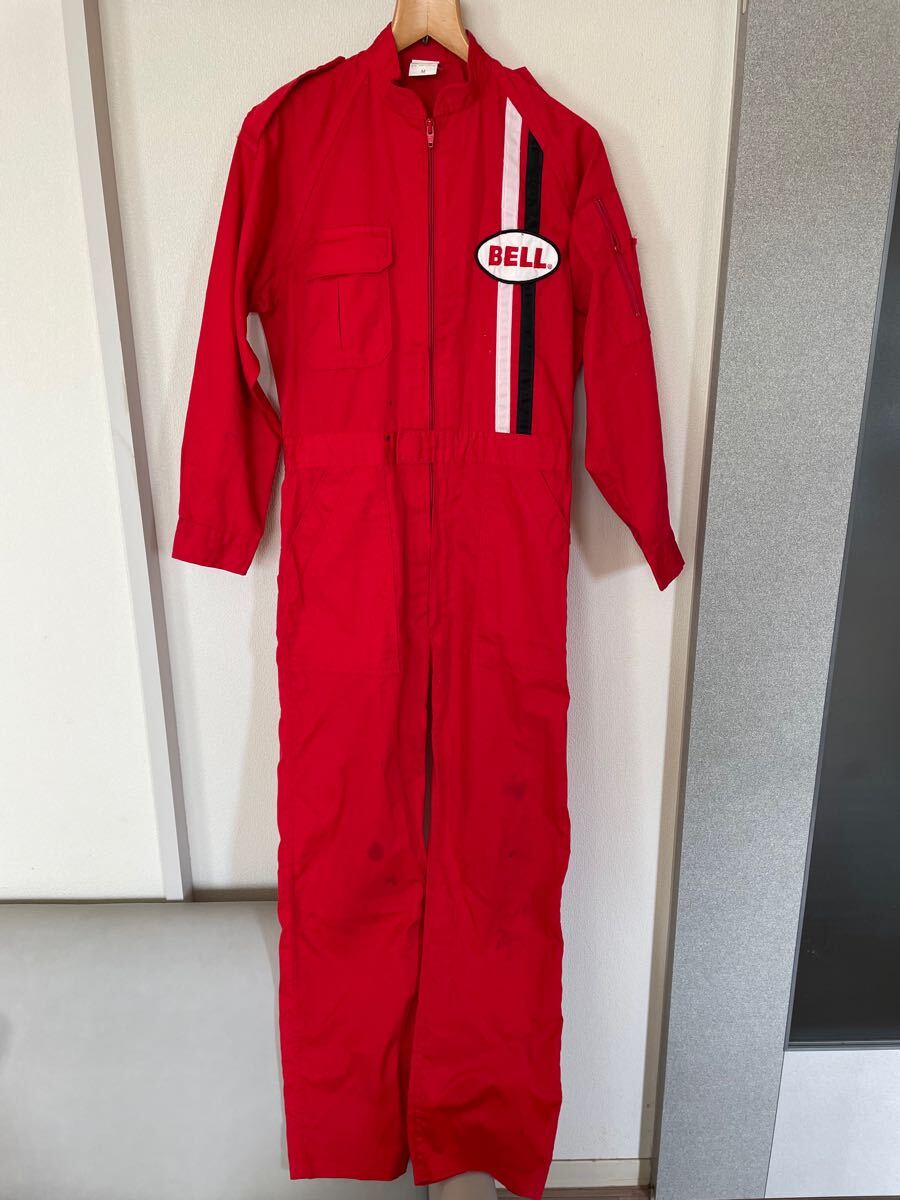 BELL HELMETS つなぎ メカニックスーツ オールインワン 作業着 ツナギ M拍卖