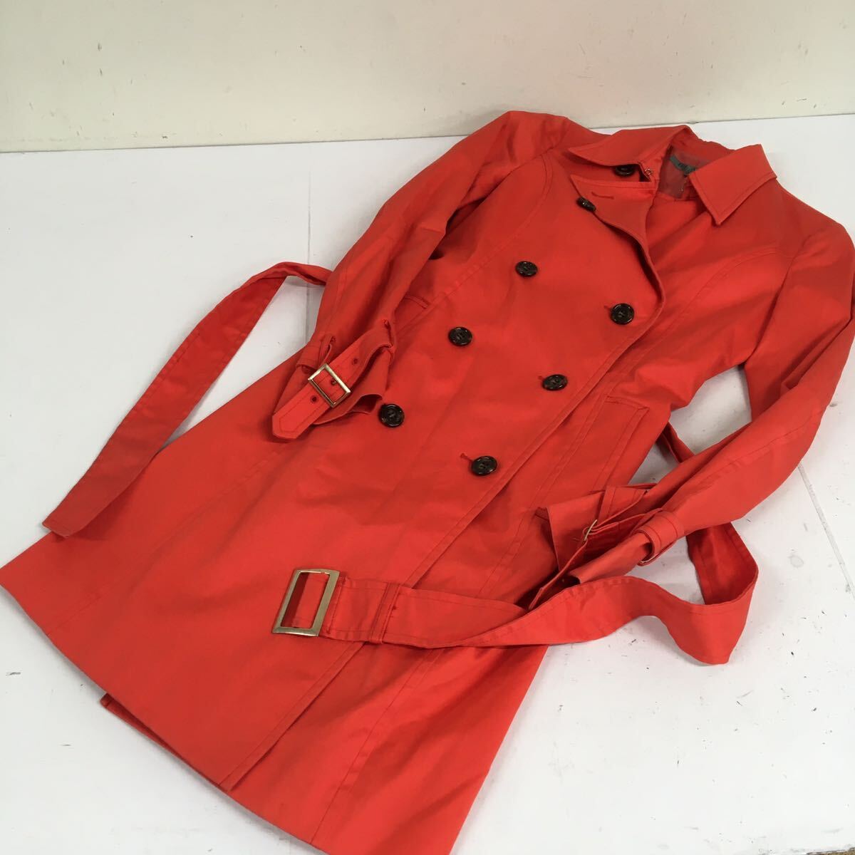 送料無料★BLACK by moussy ブラックバイマウジー★トレンチコート ステンカラーコート★サイズ1 #61105sjj39拍卖