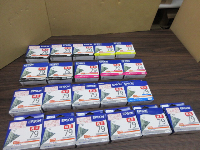 EPSON 純正インクカートリッジ IC79/IC79A1 あわせて21本 拍卖