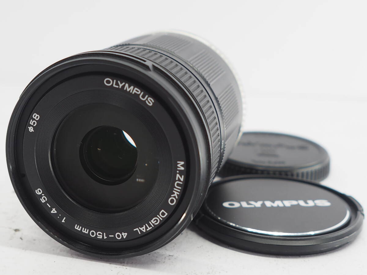 ★超極上★ オリンパス OLYMPUS M.ZUIKO DIGITAL 40-150mm F4-5.6 ED MSC ★前後キャップ付き #A1384拍卖
