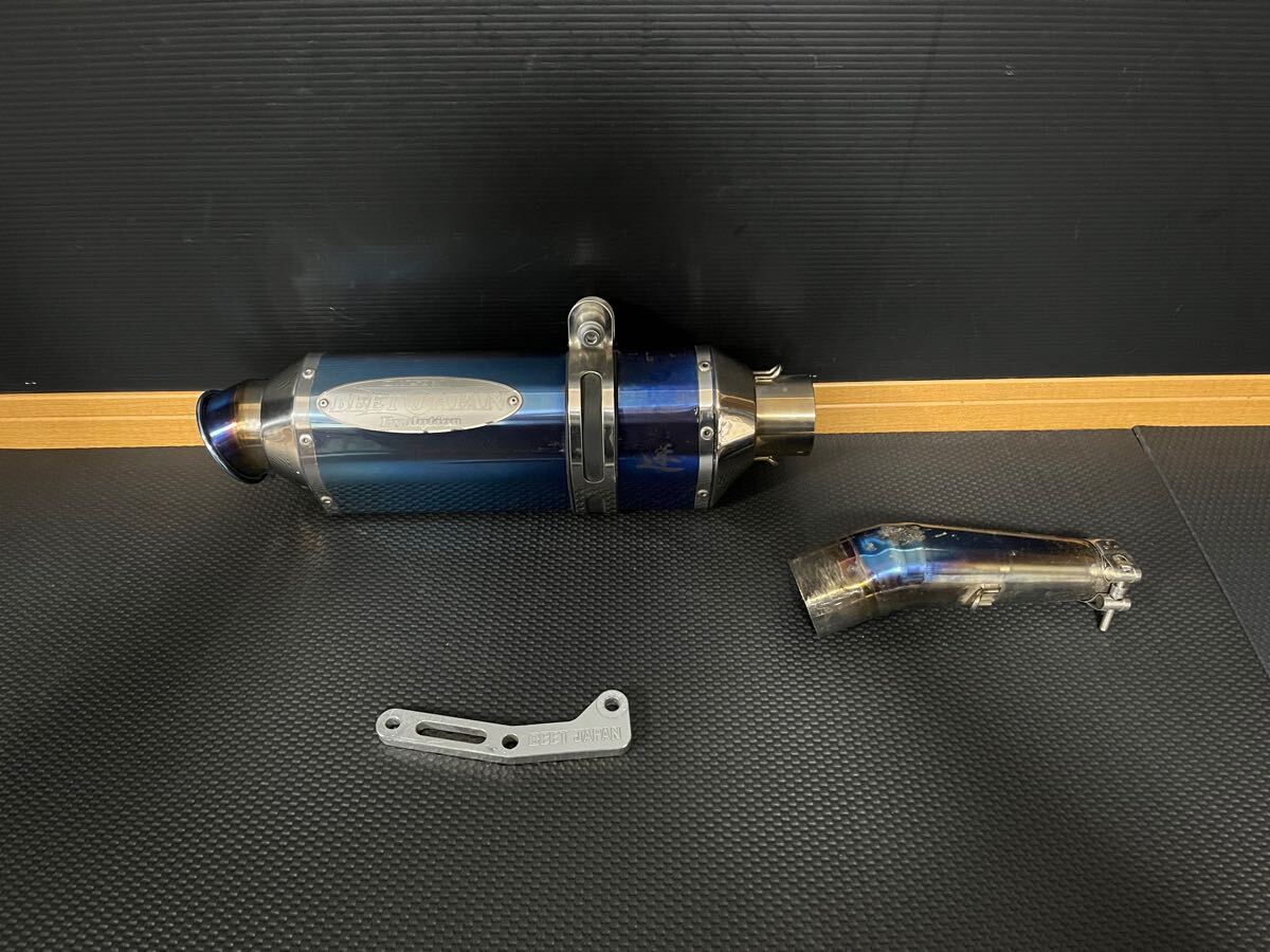 ニンジャ250 超人気!! 本物!! BEET チタン スリップオンマフラー NINJA ヨシムラ アクラポビッチ トリックスター ビームス ニンジャ400拍卖