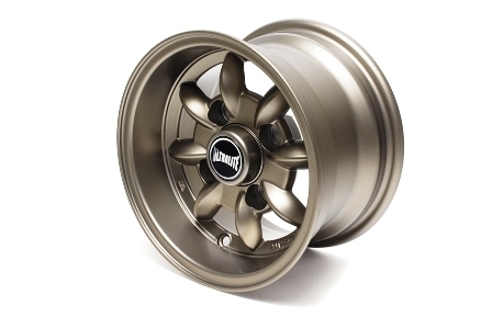 1台分 新品 ローバーミニ用 アルミホイール 4本 6J-10インチ PCD101.6 オフセット-3 マットブロンズ拍卖