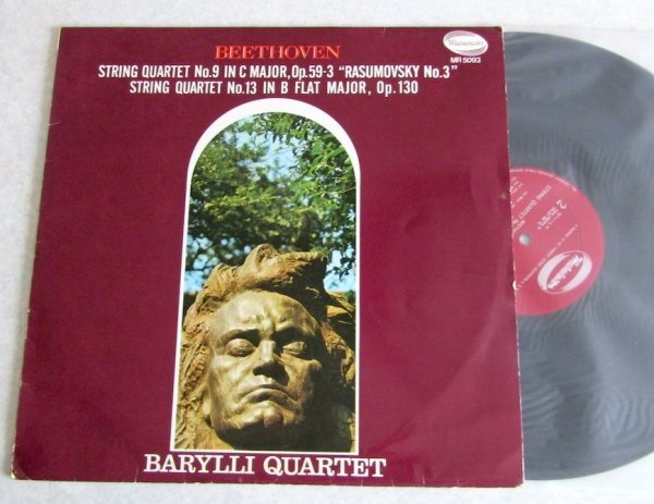 【LP】ベートーヴェン:弦楽四重奏第9番、第13番 / バリリ四重奏団 / ウエストミンスター(国内盤)モノラル拍卖