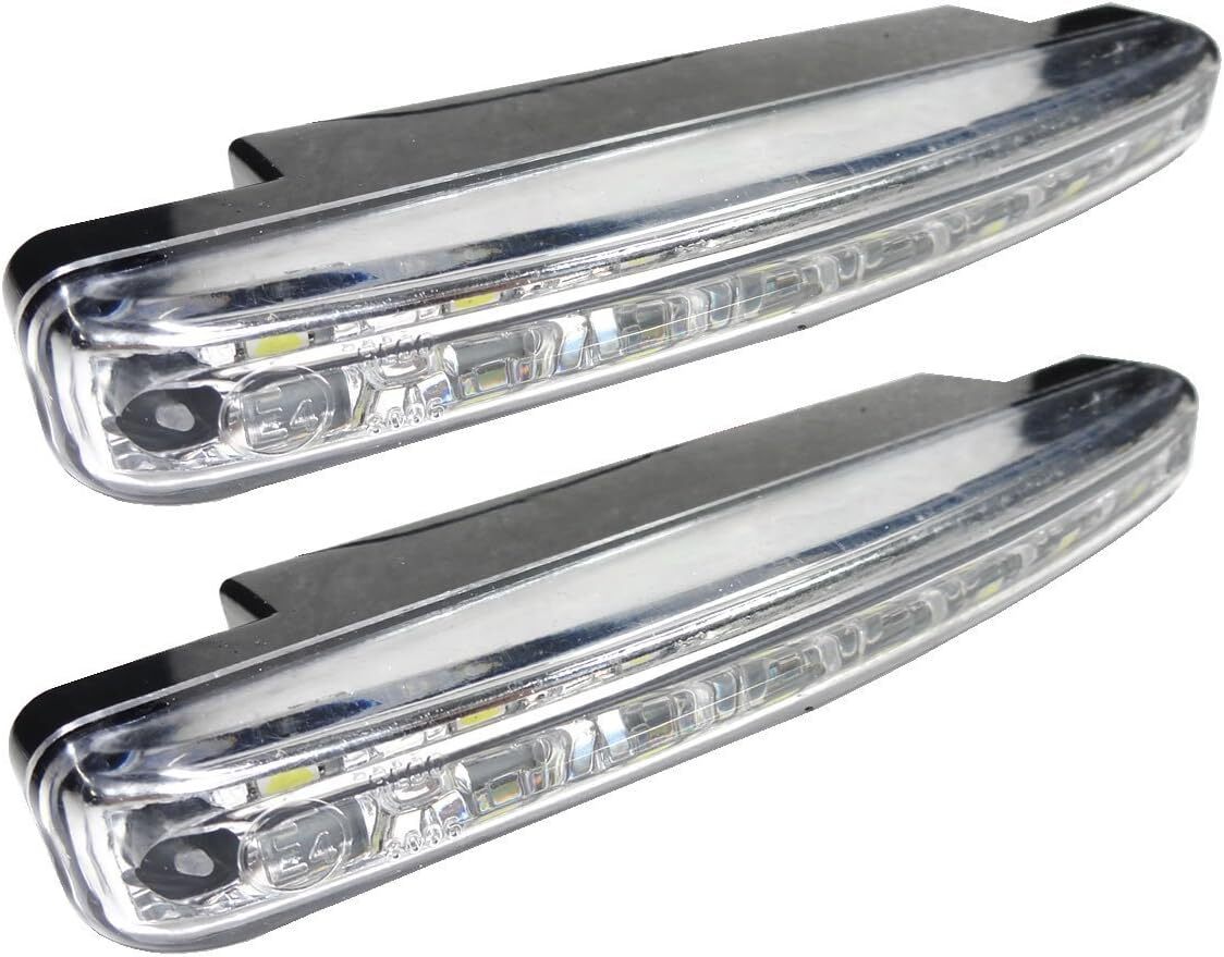 ★★ホワイトLED ユーロ デイライト 高輝度8連 計16連左右セット拍卖