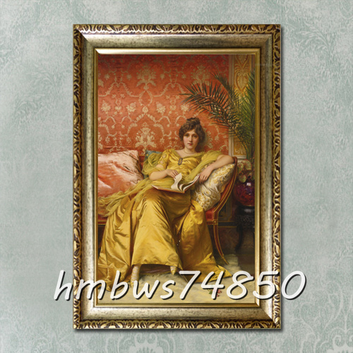 ☆美品◆美術品☆ 貴婦人 美女 人物画 絵画 寝室 装飾品 美人画 額縁付き 40×60cm拍卖