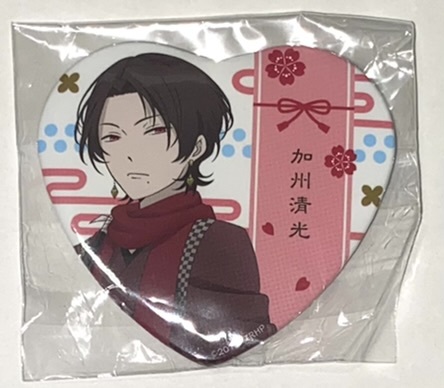 【加州清光】刀剣乱舞 ハート バッジ ハート型缶バッジ 内番拍卖
