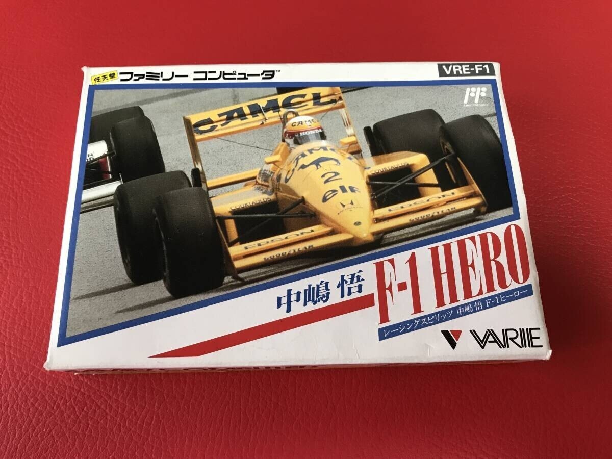 ◆F-1 HERO レーシングスピリッツ 中嶋悟 F-1ヒーロー/取説・箱付き/ファミコンソフト/VRE-F1 #N23YY1拍卖