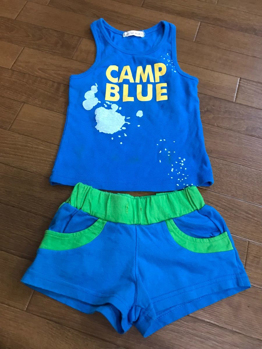 韓国CAMPTHEBLUE★タンクトップショートパンツセット★5拍卖