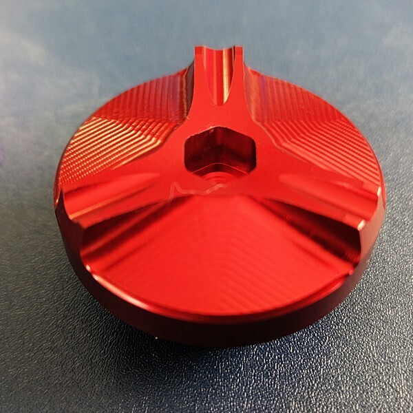 GSX250E GSX400E ザリ ゴキ GS400E GS400L GSX400FS 旧インパルス 汎用 エンジン オイルフィラーキャップ アルミ オイルキャップ M30 赤拍卖