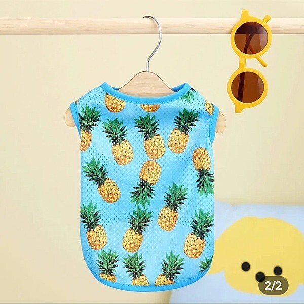 犬 猫 ペット服 タンクトップ ノースリーブ メッシュ 青 M イタリアングレーハウンド キャバリア シーズー シェットランドシープドッグ拍卖