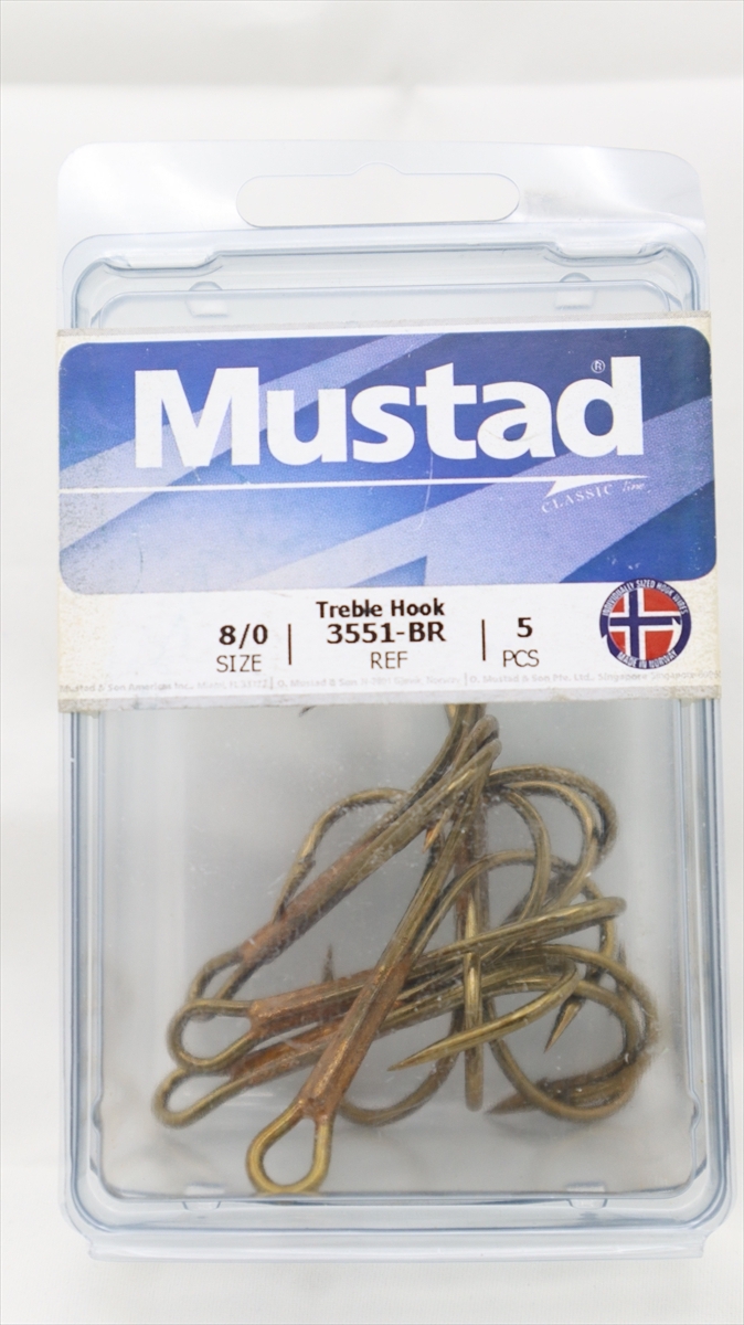★☆マスタッド トレブルフック - 8/0 ☆MUSTAD Treble Hooks - 8/0☆★2018-02-1005拍卖