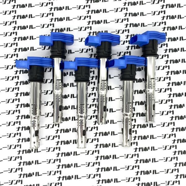 馬力アップ 保証 アウディ 強化イグニッションコイル 6本 A7 スポーツバック 3.0TFSI クアトロ 4G 06E905115G 06F905115C 06F905115D拍卖