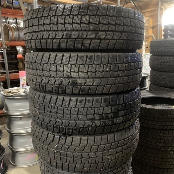 ★送料無料★ 195/65R16 2021年製 8分山 ダンロップ WINTERMAXX WM02 4本/中古スタッドレスタイヤ(冬タイヤ) ロッキー N8240_B2拍卖