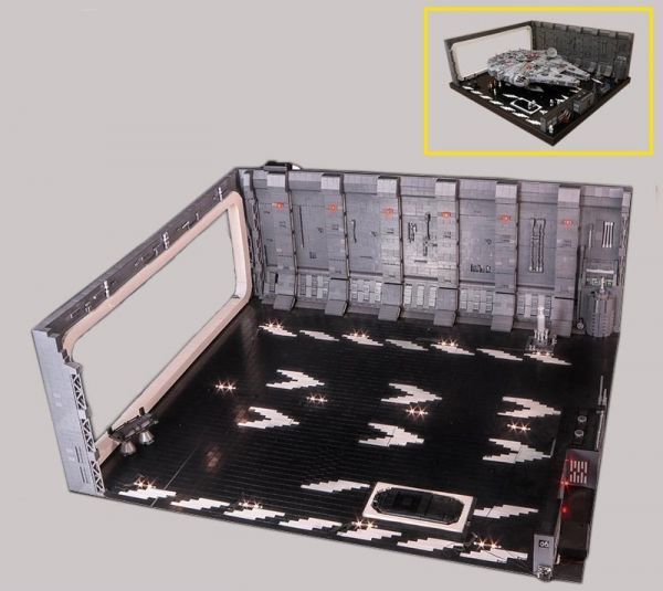 MOC LEGO レゴ 05132 75192 互換 7805pcs スター・ウォーズ UCS ミレニアム・ファルコン ドック ベイ 格納庫 LEDライト付き DL013拍卖